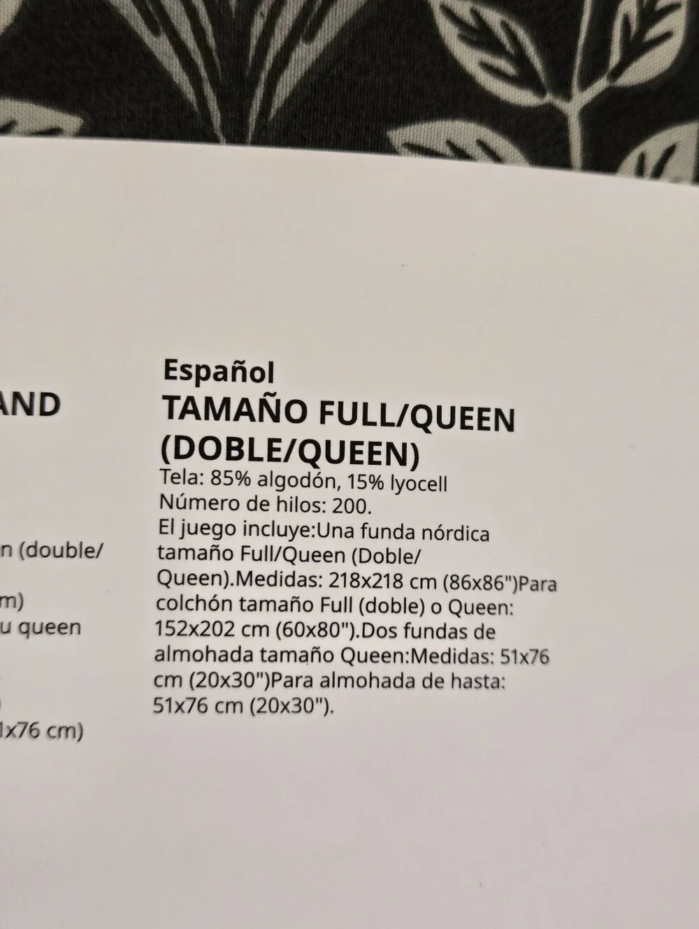KÄRRDUNÖRT Black Duvet Cover with Yellow, Pink & Green Floral Print